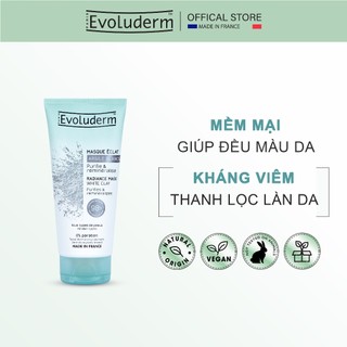 Mặt nạ làm sáng da Evoluderm tinh chất đất sét trắng 98% thành phần tự nhiên 100ml