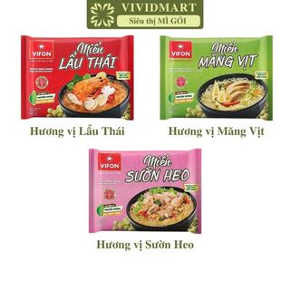 [GÓI LẺ] - VIFON - Miến ăn liền Vifon 3 vị: Lẩu thái, Sườn heo, Măng vịt (58g - 60g/gói)