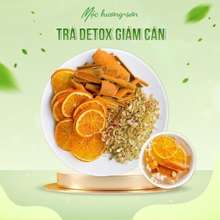 Trà detox giảm cân (cam, quế, sả) Mộc Hương Sơn - hộp 6 gói