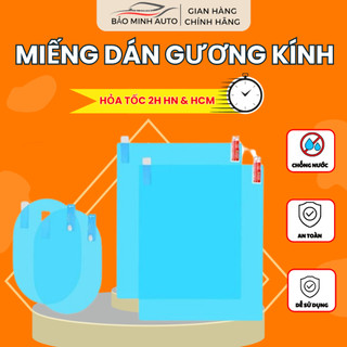 Miếng Dán Chống Bám Nước , Miếng Dán Gương Kính Ô Tô Chống Thấm Nước Mưa, Sương Cao Cấp, Chống Đọng Dính Nước Khi Lái Xe
