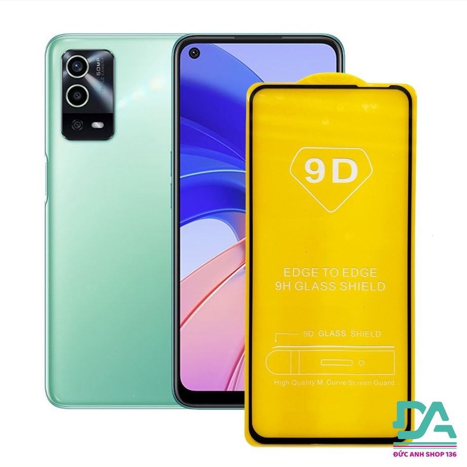 Kính cường lực 9D full màn OPPO A54 , A55 4G , A55 5G , A56 5G tặng giấy lau kính