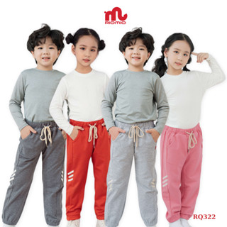 [XẢ KHO] Quần nỉ bé gái bé trai RIOMIO da cá dày dặn giữ ấm size 13-42kg bo gấu khỏe khoắn RQ322