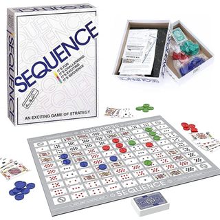 Bộ board game sequence, bộ thẻ bài sequence, trò chơi thẻ bài sequence for kids, num6er