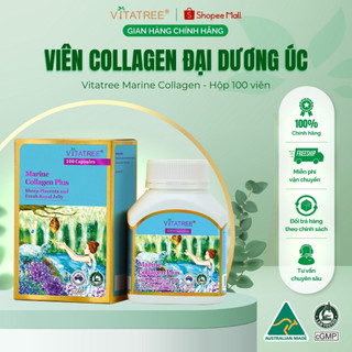 Viên uống đẹp da Vitatree Marine Collagen Plus 100 viên - Hàng nhập khẩu Úc chính hãng