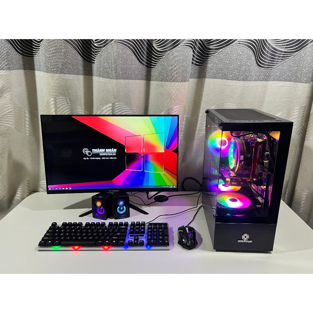 PC Gaming Giả Lập Case 4Fan 10-20TABTab ntel Xeon E5 2676 V3 RAM 64GB SSD 256GB VGA RX 550 4GB