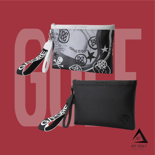 Túi clutch golf da cầm tay hoạ tiết trắng đen thời trang - pouch bag