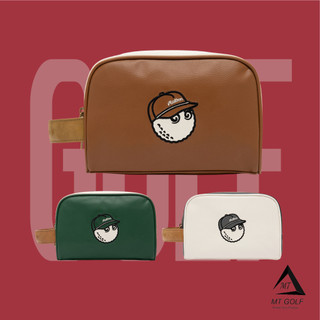 Túi Golf Da Cầm Tay Ngăn Chứa Rộng Đựng Đồ Dùng Cá Nhân, Du Lịch, Bóng Golf - Pouch Bag