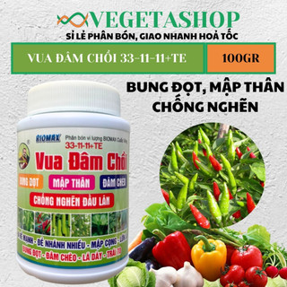 Phân bón vua đâm chồi 100gr - giúp cây ra đọt đều , xanh lá , bung đọt , mập thân - vegetashop - phân bón cuốc vàng
