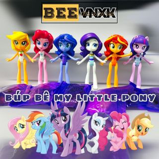 Đồ chơi búp bê Pony xuất xịn kèm phụ kiện thời trang, các cô nàng Equestria cao 7cm, có khớp cử động BEE VNXK
