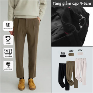 Quần âu nam cạp cao sidetab tăng cạp MANCODE chất vải tuyết hàn form dáng trẻ trung co dãn nhẹ 4 chiều QN07