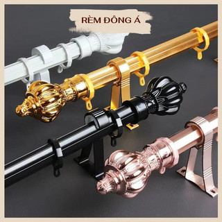 Thanh treo rèm cửa cao cấp từ 2.0 - 4.0m kèm bộ phụ kiện 6 chi tiết