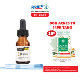 Serum vitamin C 10% dưỡng trắng mờ thâm sạm Acnes Lab C10 serum 15ml