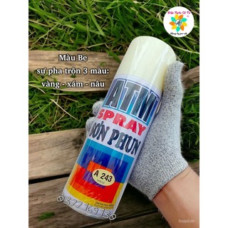 Sơn xịt atm a243 màu wool beige