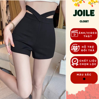 Quần short nữ cạp cách điệu, quần đùi dance nữ khoá sau vải umi Hàn co giãn m052