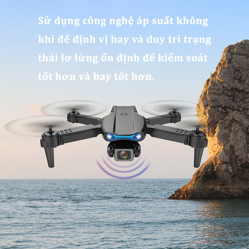 Máy Bay Flycam E99 Pro/K3，Drone Cuộn 360°,ảnh cử chỉ, camera kép HD, dòng ánh sáng lơ lửng,Kết nối ứng dụng | BigBuy360 - bigbuy360.vn