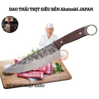 Dao nhà bếp AkatsuKi siêu bén hàng nội địa Japan bằng thép cacbon 3 lớp không gỉ
