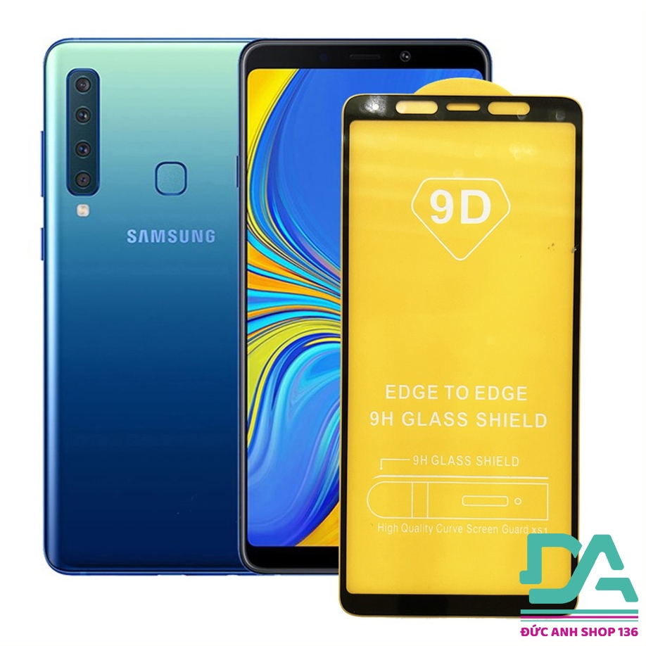 Kính cường lực 9D full màn SamSung A9 2018 tặng giấy lau kính
