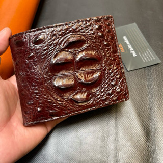 [CHÍNH HÃNG] Ví Da Cá Sấu Thật Cao Cấp Sang Trọng Bóp Ví Nam Thời Trang Kèm Móc Khóa Cá Sấu VX0