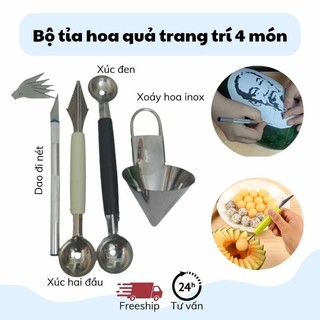 Bộ tỉa hoa quả gồm 4 món