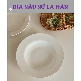DĨA TRÒN SÂU GỐM SỨ LA HÁN - ĐỦ SIZE (6,7,8,9)
