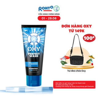 Sữa rửa mặt cho nam Oxy sạch sâu mát lạnh dạng kem Oxy Perfect Wash 100g