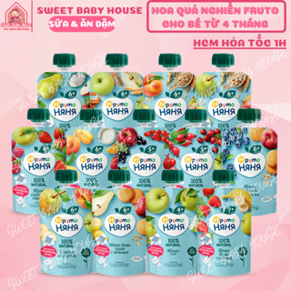 Hoa quả nghiền Fruto Nga 90g, trái cây nghiền cho bé ăn dặm 6 tháng - Date 2025 - Sweet Baby House