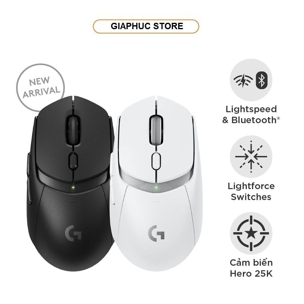 Chuột gaming không dây Logitech G309 LIGHTSPEED - Switch LIGHTFORCE, HERO 25K, Pin hơn 300h, 6 nút l