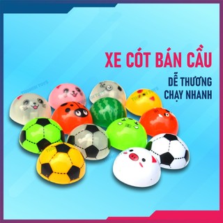 Đồ chơi xe chạy cót mini bán cầu cho bé combo ô tô chạy cót và xe ủi chạy cót