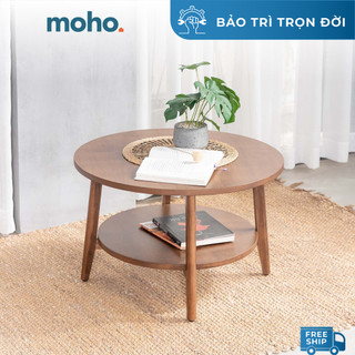 Bàn sofa, bàn cafe, bàn trà tròn gỗ moho oslo 901