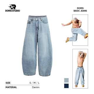 Quần DORIS BASIC JEANS Trơn Ống Rộng / Doris ® / Form rộng unisex