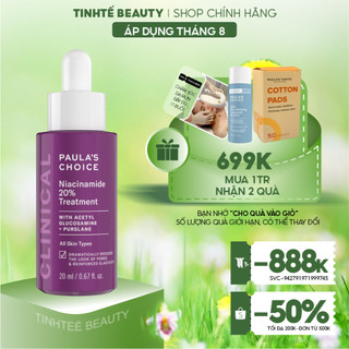 Tinh chất se khít lỗ chân lông Paula's Choice Clinical Niacinamide 20% Treatment 20ml