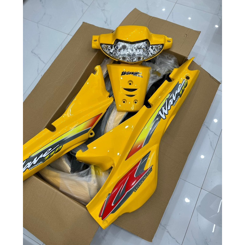 tem mẫu Zin wave nhỏ 110 màu vàng- Tem decal 3 lớp