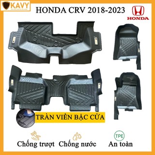  Thảm lót sàn xe ô tô Honda CR-V đời 2018-2023 nhựa TPE chống trơn trượt tràn viền bậc cửa 