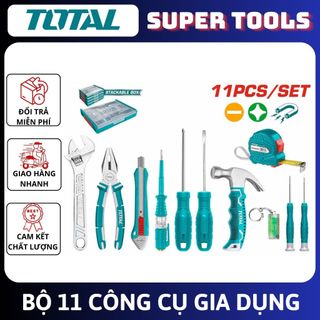 Đồ nghề total bộ 11 công cụ gia dụng thktv02h111