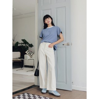 Lenclothing quần jeans nữ 10965-10966 straight jeans túi mổ