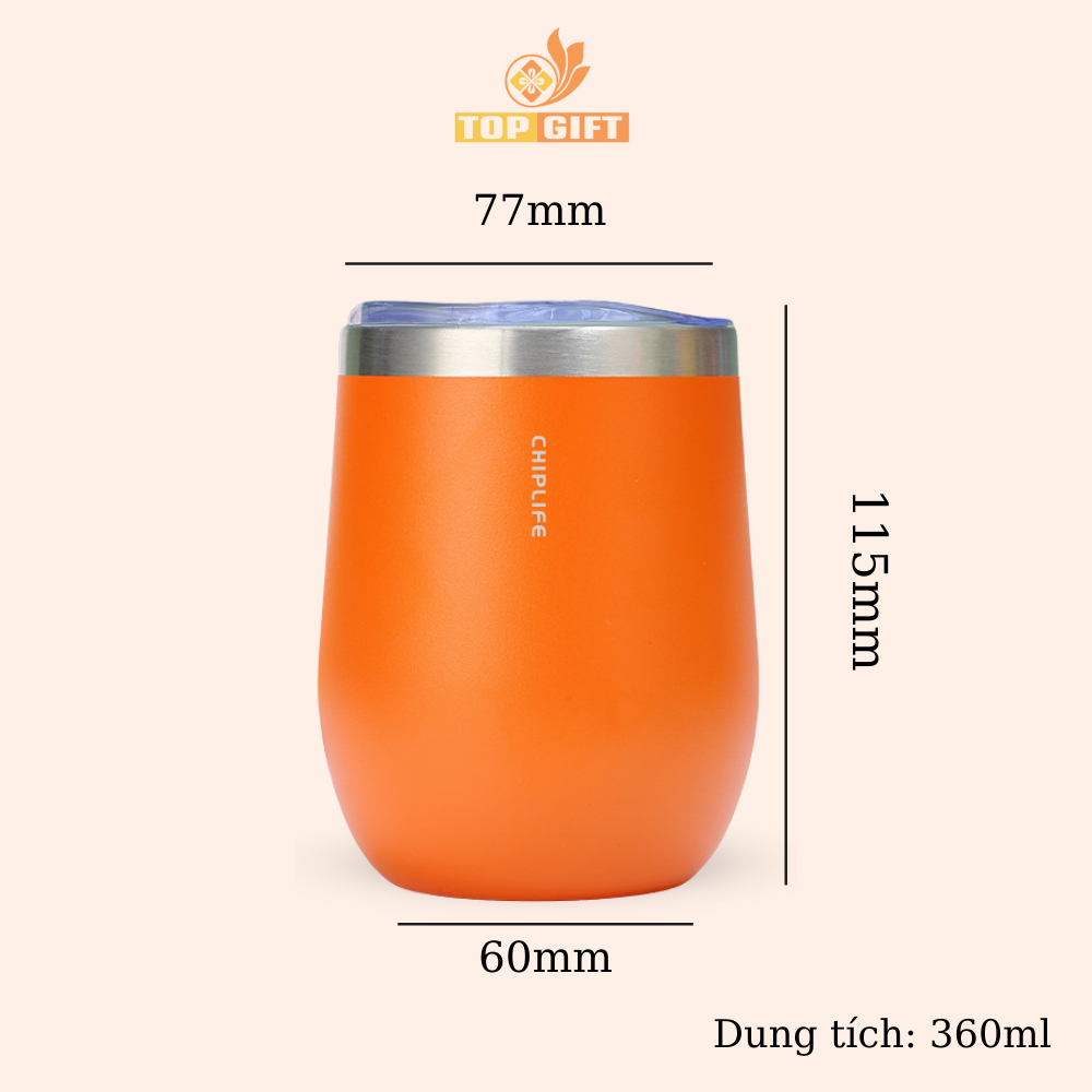 Cốc giữ nhiệt TopGifts C360 dung tích 360ml cute trẻ trung khắc tên theo yêu cầu | BigBuy360 - bigbuy360.vn