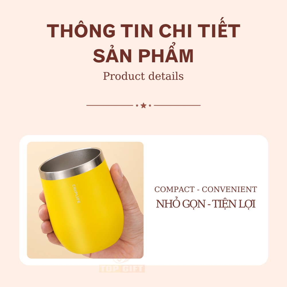 Cốc giữ nhiệt TopGifts C360 dung tích 360ml cute trẻ trung khắc tên theo yêu cầu | BigBuy360 - bigbuy360.vn