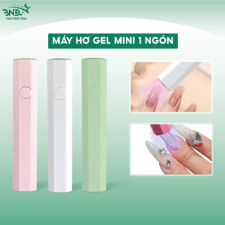Máy hơ gel mini tích điện 3W - Đèn hơ móng nail mini cầm tay 1 ngón tiện lợi Nailbnd