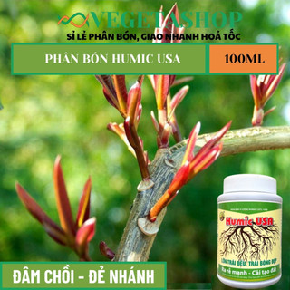 PHÂN BÓN HUMIC USA 100ml - RA RỄ MẠNH - MÔI TRƯỜNG VI SINH VẬT PHÁT TRIỂN TRONG ĐẤT-  VEGETASHOP