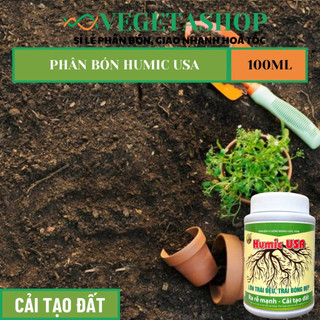 PHÂN BÓN HUMIC USA 100ml - RA RỄ MẠNH - MÔI TRƯỜNG VI SINH VẬT PHÁT TRIỂN TRONG ĐẤT-  VEGETASHOP