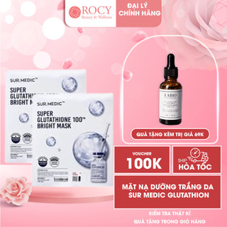 Mặt Nạ Dưỡng Trắng Da Sur Medic Glutathione Mask Cấp Ẩm Giảm Thâm Nám Đều Màu Da, Thẩm Thấu Nhanh