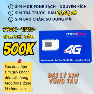 Sim mobifone số đẹp đầu 08999, 07 phong thủy, dễ nhớ