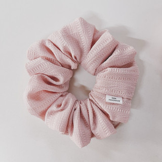 Dây cột tóc Scrunchie size 14cm handmade hàn quốc hồng pastel