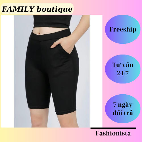 Quần legging lửng nữ có túi, ôm eo nâng mông tôn dáng, quần tập gym yoga lửng có giãn thoải mái, sexy, style đường phố