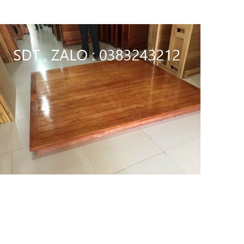 giường phản hộp gỗ xoan đào 2mx2m2
