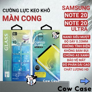 Cường lực Note 20 Ultra, Samsung Note 20 5G full màn | Miếng dán kính bảo vệ màn hình cho ss galaxy Cowcase