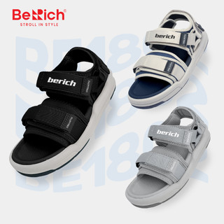 Giày Sandal Nam Nữ Quai Ngang BE1802 - Dép Quai Hậu Đế Lót Cao Su 3cm