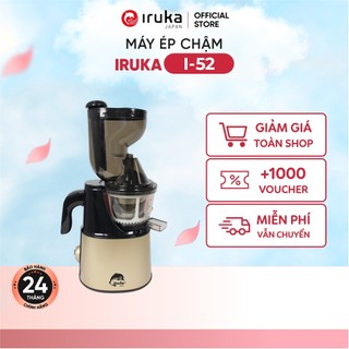 Máy ép chậm Iruka I-52, cối ép miệng rộng tiện dụng, trang bị 2 cối ép và nghiền