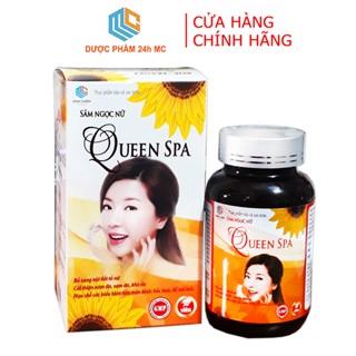 Viên uống Sâm Ngọc Nữ Queen Spa Dược phẩm 24h MC - đẹp da, tăng nội tiết - chai 30 viên