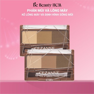 Bột kẻ mày và tạo khối mũi Cezanne Nose & Eyebrow Powder 3g